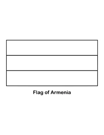 Outline of the flag of Armenia to color