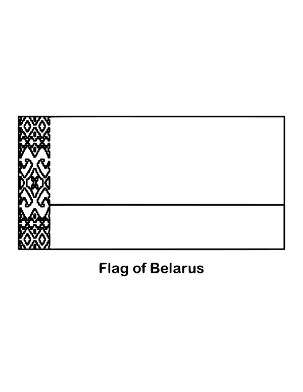 Outline of the flag of Belarus to color
