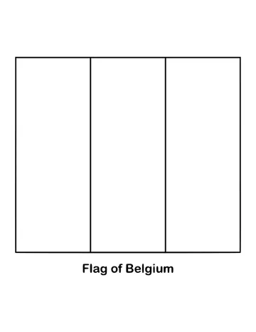 Outline of the flag of Belgium to color