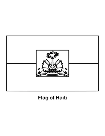 Outline of the flag of Haiti to color