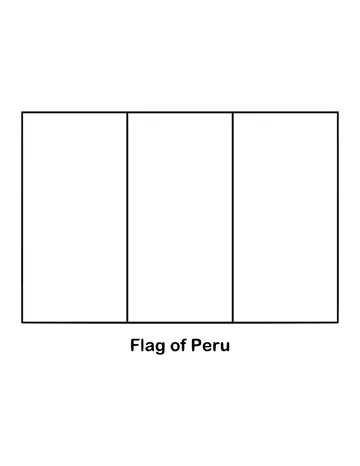 Outline of the flag of Peru to color